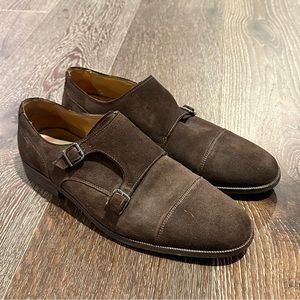 Massimo Dutti Men’s Suede Buckle Shoes Men’s Size EU 42